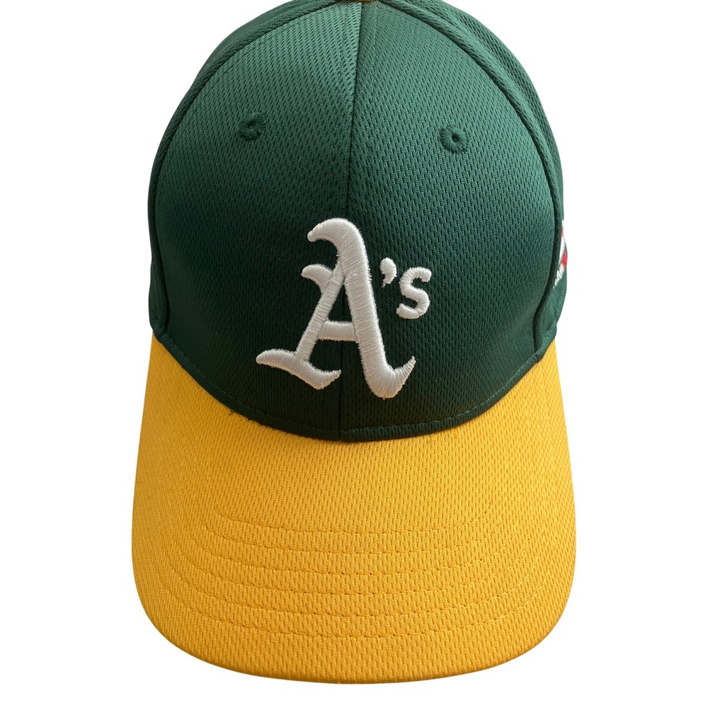 Oakland Athletics A's‎ MLB Baseball Cap Hat OSFA Green Yellow
